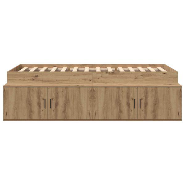 vidaXL Κρεβάτι με Αποθήκευση Artisan Oak 90x190 εκ.