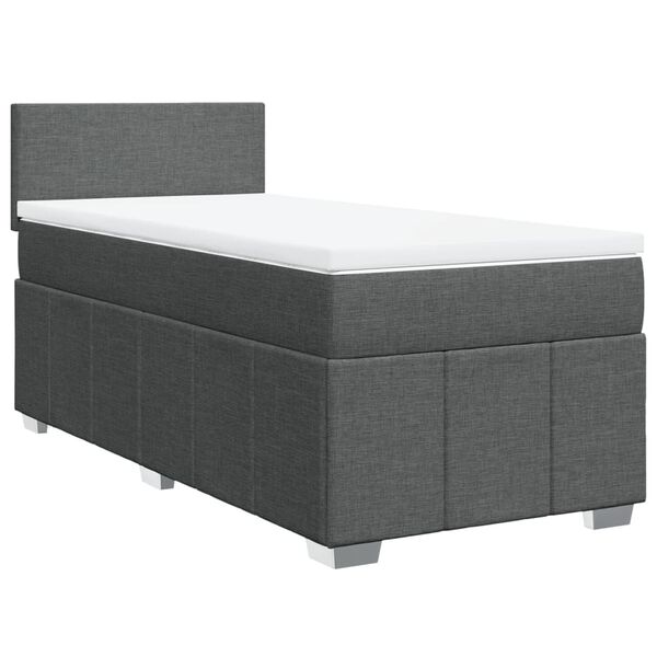 vidaXL &Kappa;&rho;&epsilon;&beta;ά&tau;&iota; Boxspring &mu;&epsilon; &Sigma;&tau;&rho;ώ&mu;&alpha; &Sigma;&kappa;&omicron;ύ&rho;&omicron; &Gamma;&kappa;&rho;&iota; 100x200 &epsilon;&kappa;. &Upsilon;&phi;&alpha;&sigma;&mu;ά&tau;&iota;&nu;&omicron;