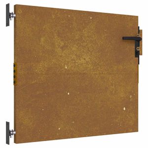 vidaXL &Pi;ό&rho;&tau;&alpha; &Kappa;ή&pi;&omicron;&upsilon; &alpha;&pi;ό &Alpha;&tau;&sigma;ά&lambda;&iota; Corten 85x75 &epsilon;&kappa;.