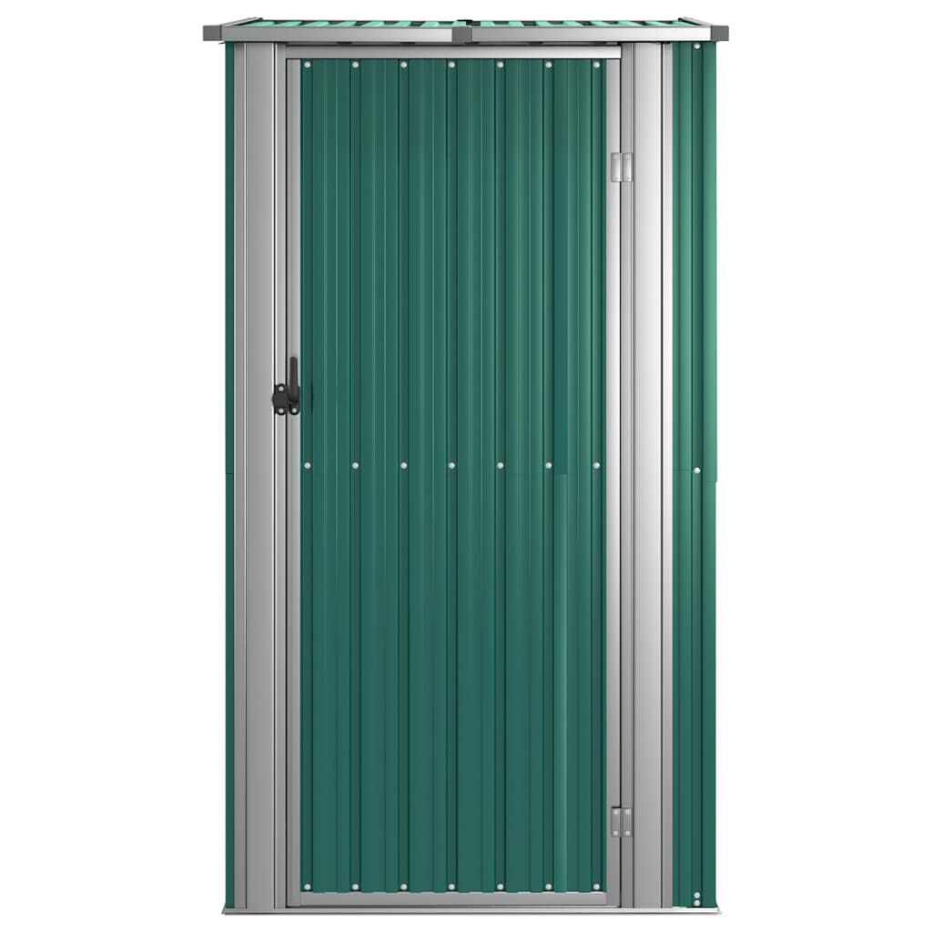 vidaXL Αποθήκη Κήπου Πράσινη 118,5x97x209,5 εκ. Γαλβανισμένο Ατσάλι