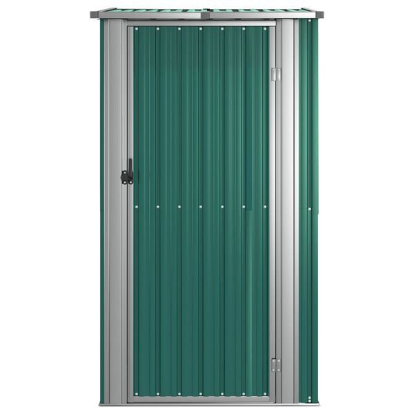 vidaXL Αποθήκη Κήπου Πράσινη 118,5x97x209,5 εκ. Γαλβανισμένο Ατσάλι