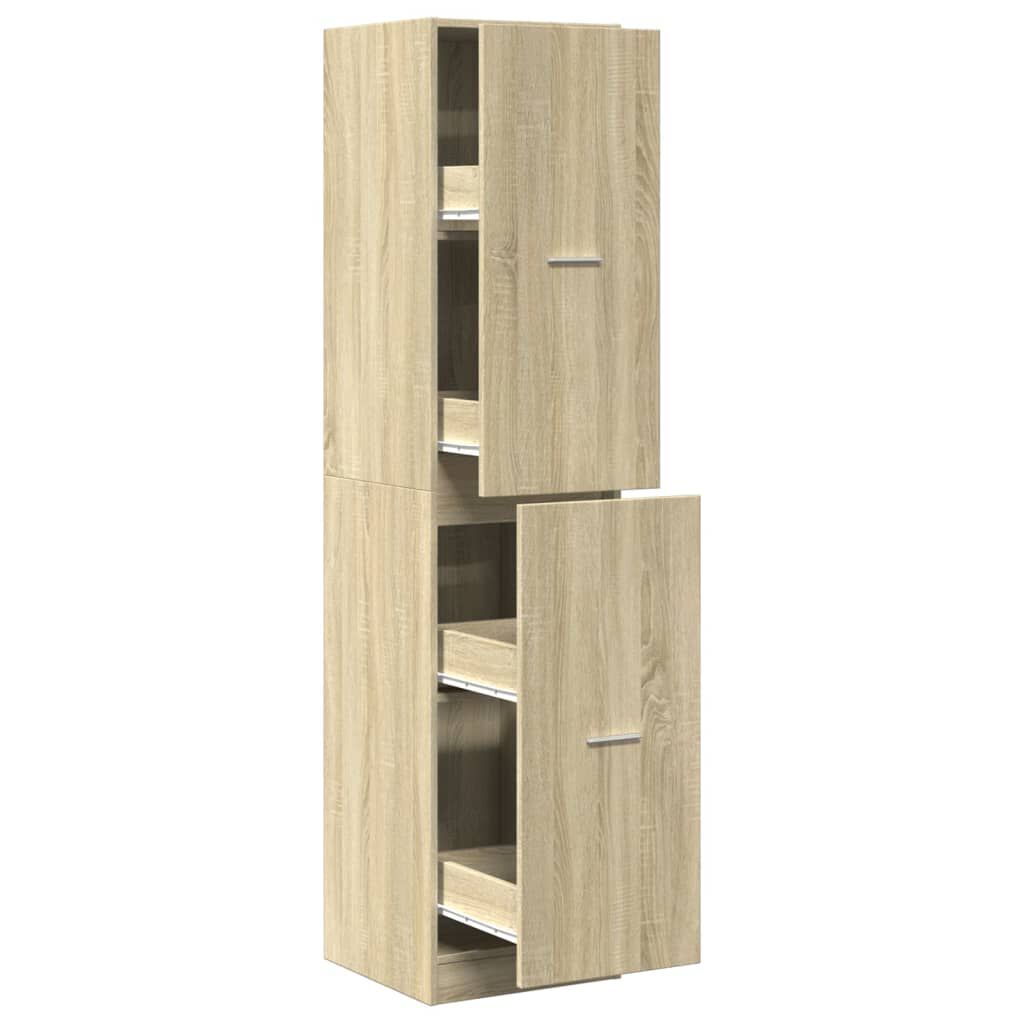 vidaXL Συρταριέρα Γενικής Χρήσης Sonoma Δρυς 30x41x174,5εκ Επεξ. Ξύλο