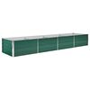 vidaXL Ζαρντινιέρα Υπερυψωμένη Πράσινη 320x80x45 εκ. Γαλβαν. Χάλυβας