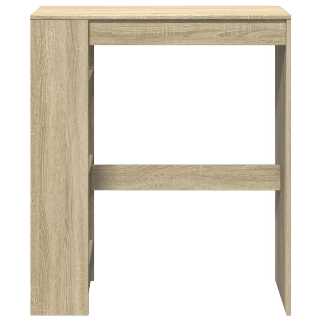 vidaXL Τραπέζι Μπαρ με Ράγες Sonoma Δρυς 90x40x103,5 εκ Επεξεργ. Ξύλο