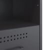vidaXL Κομοδίνο Ανθρακί 36x39x50,5 εκ. από Χάλυβα