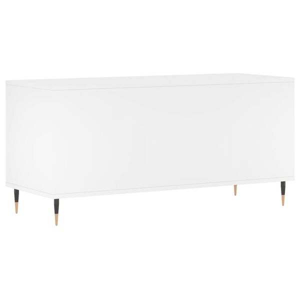 vidaXL Έπιπλο Δίσκων Λευκό 100 x 38 x 48 εκ. από Επεξεργασμένο Ξύλο