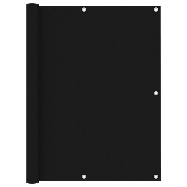 vidaXL Διαχωριστικό Βεράντας Μαύρο 120 x 300 εκ. Ύφασμα Oxford