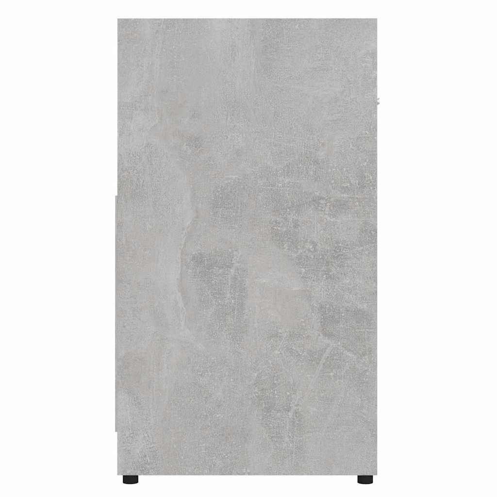 vidaXL Ντουλάπι Νιπτήρα Γκρι του Σκυροδέματος 60x33x61 εκ. Επεξ. Ξύλο