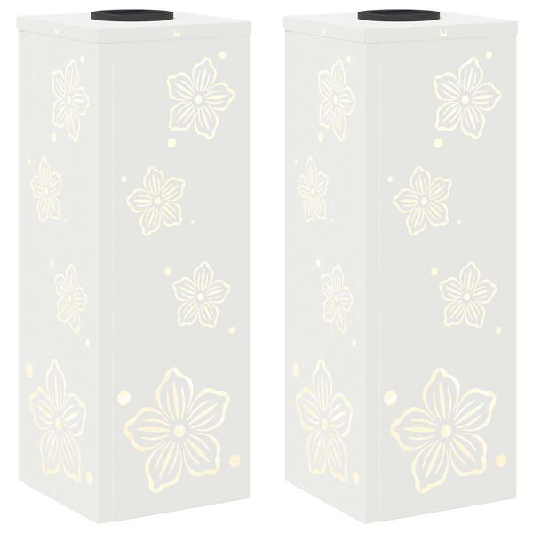 vidaXL &Eta;&lambda;&iota;&alpha;&kappa;ό LED &Phi;&omega;&sigmaf; &Delta;&rho;ό&mu;&omicron;&upsilon; 2 pcs &Lambda;&epsilon;&upsilon;&kappa;ό &Kappa;&rho;ύ&omicron; &Rho;&omicron;&lambda;&alpha;&rho;&iota;&sigma;&mu;έ&nu;&omicron; &Chi;ά&lambda;&upsilon;&beta;&alpha;