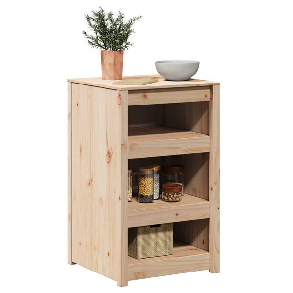 vidaXL Ντουλάπι Κουζίνας 55x55x92 cm Μασίφ Ξύλο Πεύκου