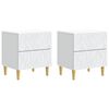 vidaXL &Kappa;&omicron;&mu;&omicron;&delta;ί&nu;&omicron; 2 pcs &Lambda;&epsilon;&upsilon;&kappa;ό 43 x 34,5 x 48 &epsilon;&kappa; &Epsilon;&pi;&epsilon;&xi;&epsilon;&rho;&gamma;&alpha;&sigma;&mu;έ&nu;&omicron; &Xi;ύ&lambda;&omicron;