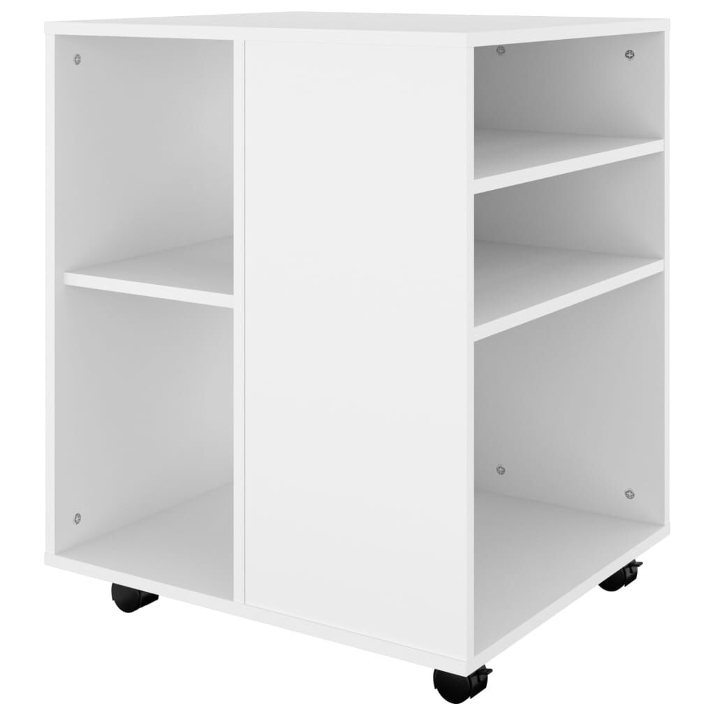 vidaXL Ντουλάπι Τροχήλατο Λευκό 60 x 53 x 72 εκ. από Επεξ. Ξύλο