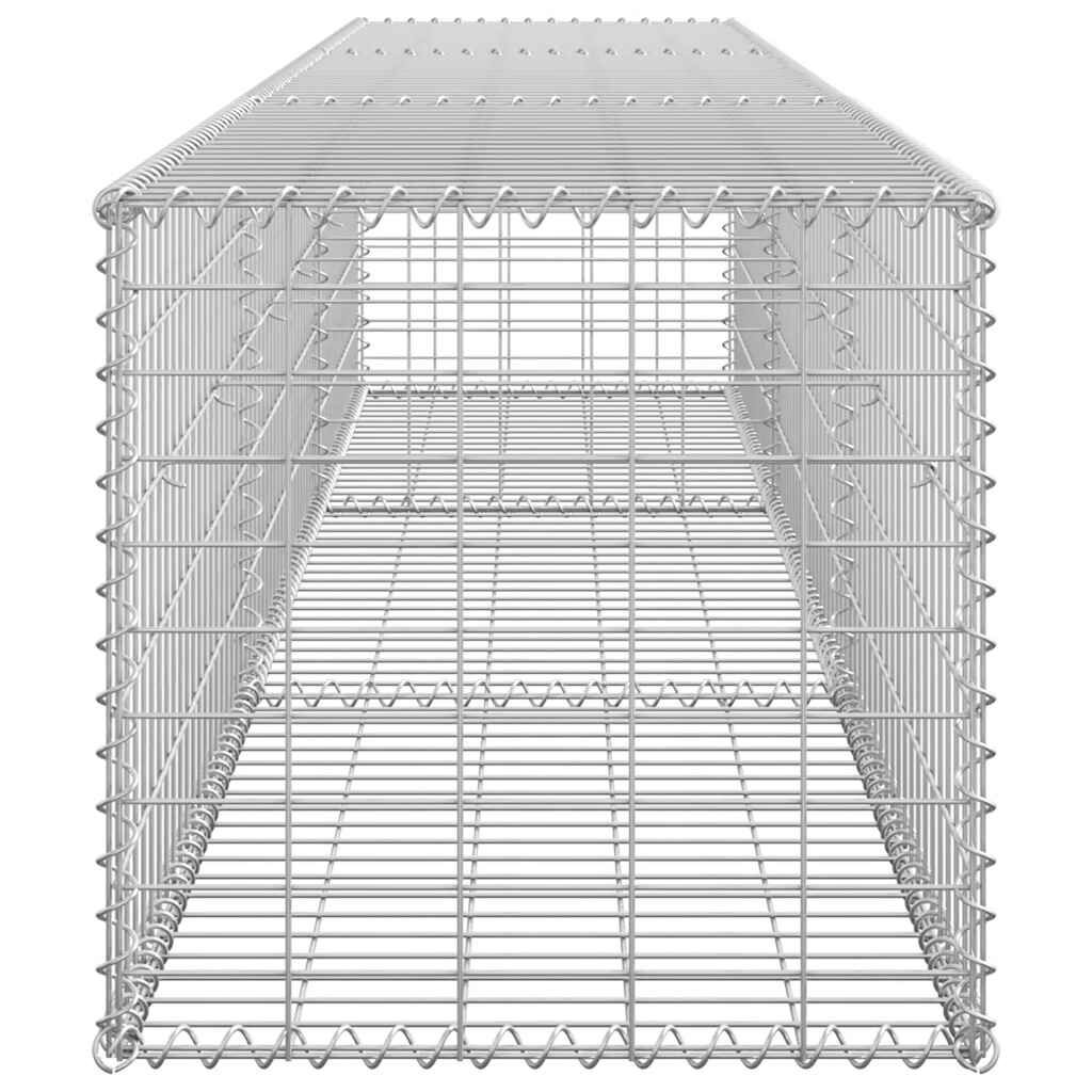 vidaXL Συρματοκιβώτιο Τοίχος 300x50x50 εκ. Γαλβαν.Χάλυβας + Καλύμματα