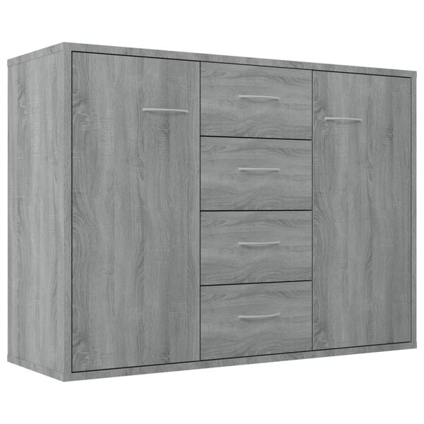 vidaXL Ντουλάπι Γκρι Sonoma 88x30x65 εκ. από Επεξεργασμένο Ξύλο