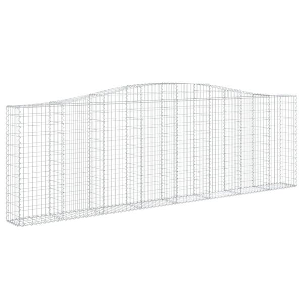 vidaXL Συρματοκιβώτια Τοξωτά 6 τεμ. 400x30x120/140 εκ. Γαλβαν. Ατσάλι