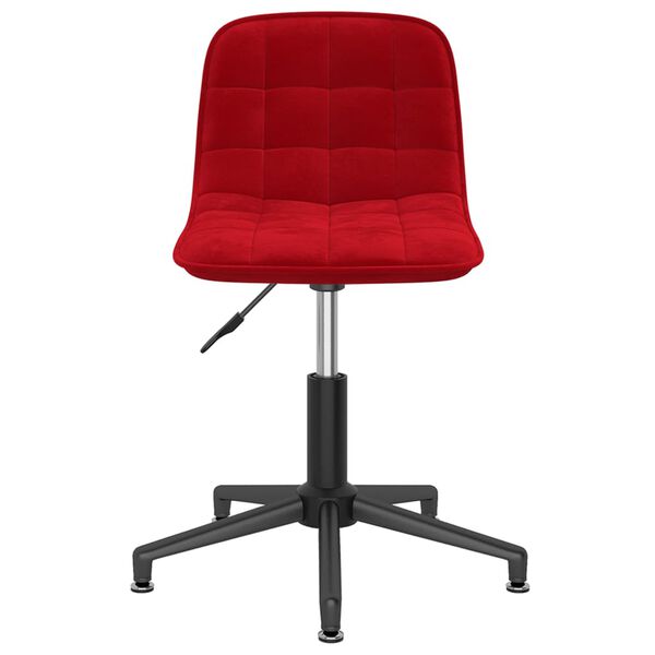 3086820 vidaXL Swivel Dining Chairs 4 pcs Wine Red Velvet (334081x2)