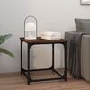 vidaXL Βοηθητικό Τραπέζι Καπνιστή Δρυς 40x40x40 εκ. Επεξεργασμένο Ξύλο