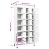 vidaXL Φοριαμός 90 x 40 x 180 εκ. Μεταλλικός με 18 Τμήματα