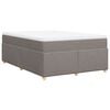 vidaXL &Kappa;&rho;&epsilon;&beta;ά&tau;&iota; Boxspring &mu;&epsilon; &Sigma;&tau;&rho;ώ&mu;&alpha; Taupe 160x200 &epsilon;&kappa;. &Upsilon;&phi;&alpha;&sigma;&mu;ά&tau;&iota;&nu;&omicron;