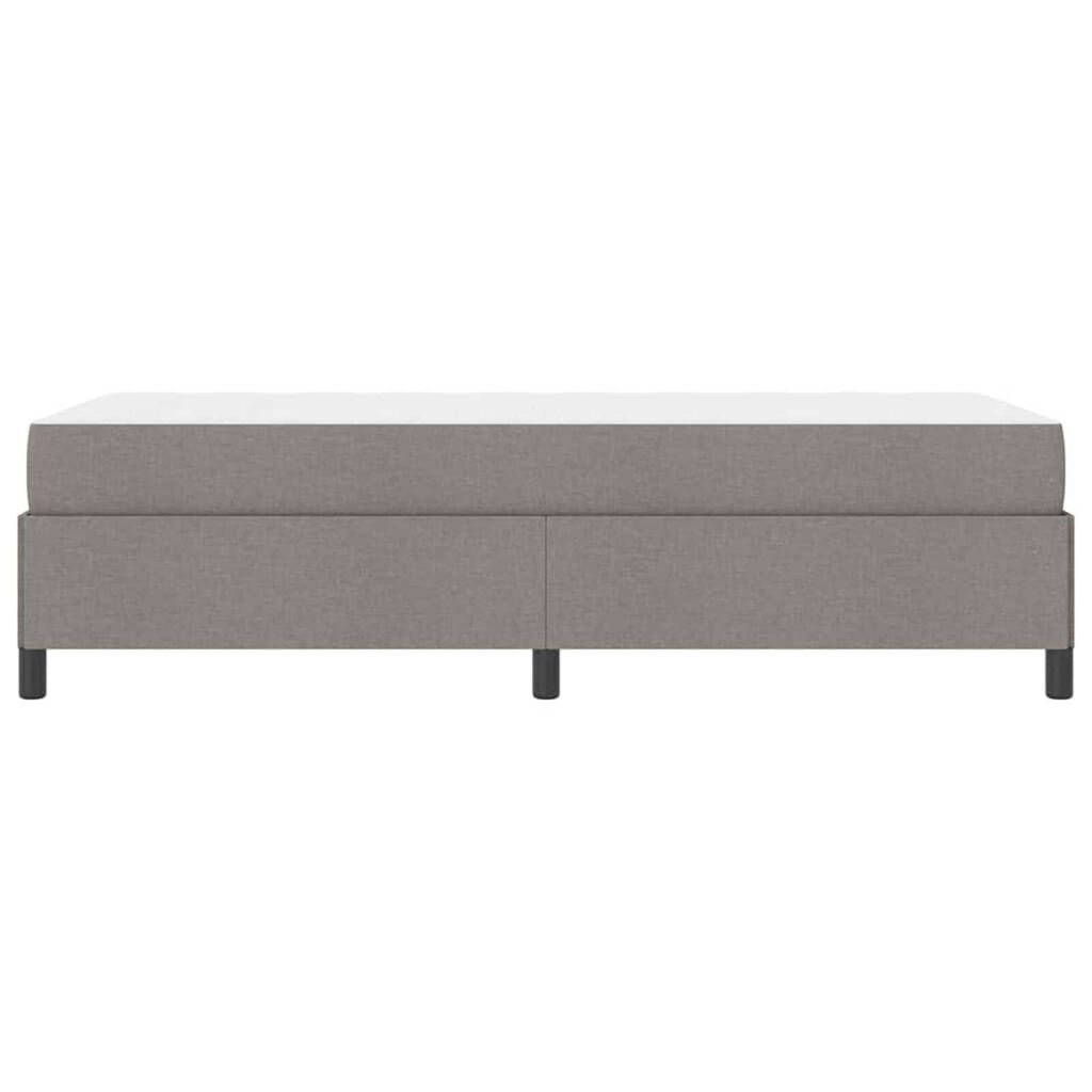vidaXL Κρεβάτι με ελατήρια Κρέμα και Μαύρο 90 x 200 cm