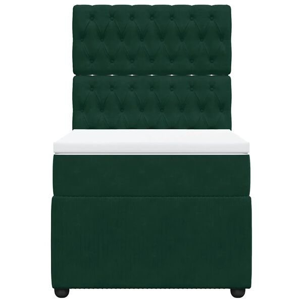 vidaXL &Kappa;&rho;&epsilon;&beta;ά&tau;&iota; Boxspring &mu;&epsilon; &Sigma;&tau;&rho;ώ&mu;&alpha; &Sigma;&kappa;&omicron;ύ&rho;&omicron; &Pi;&rho;ά&sigma;&iota;&nu;&omicron; 90x200 &epsilon;&kappa;. &Beta;&epsilon;&lambda;&omicron;ύ&delta;&iota;&nu;&omicron;