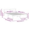 vidaXL Σκελετός Κρεβατιού Καφέ κεριού 150 x 200 cm Μασίφ ξύλο πεύκου