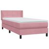 vidaXL &Kappa;&rho;&epsilon;&beta;ά&tau;&iota; Boxspring &mu;&epsilon; &Sigma;&tau;&rho;ώ&mu;&alpha; &Rho;&omicron;&zeta; 80x220 &epsilon;&kappa;. &Beta;&epsilon;&lambda;&omicron;ύ&delta;&iota;&nu;&omicron;