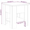 vidaXL Τραπεζάκι Σαλονιού Λευκό 40 x 40 x 42 εκ. από Συνθετικό Ξύλο