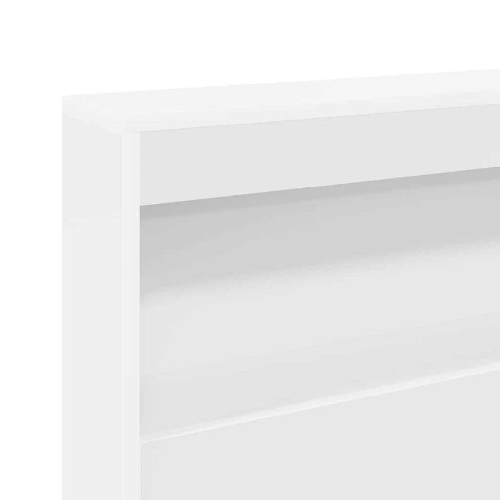 vidaXL Κεφαλάρι Αποθήκης με ράφι Λευκό 75 cm Επεξεργασμένο ξύλο
