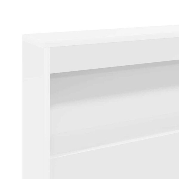 vidaXL Κεφαλάρι Αποθήκης με ράφι Λευκό 75 cm Επεξεργασμένο ξύλο