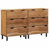 vidaXL &Sigma;&epsilon;&tau; &Mu;&pi;&omicron;&upsilon;&phi;έ&delta;&omega;&nu; 2 &tau;&mu;&chi;. 120 x 33 x 75 &epsilon;&kappa; &Sigma;&tau;&epsilon;&rho;&epsilon;ό &Xi;ύ&lambda;&omicron; &Alpha;&kappa;&alpha;&kappa;ί&alpha;&sigmaf;