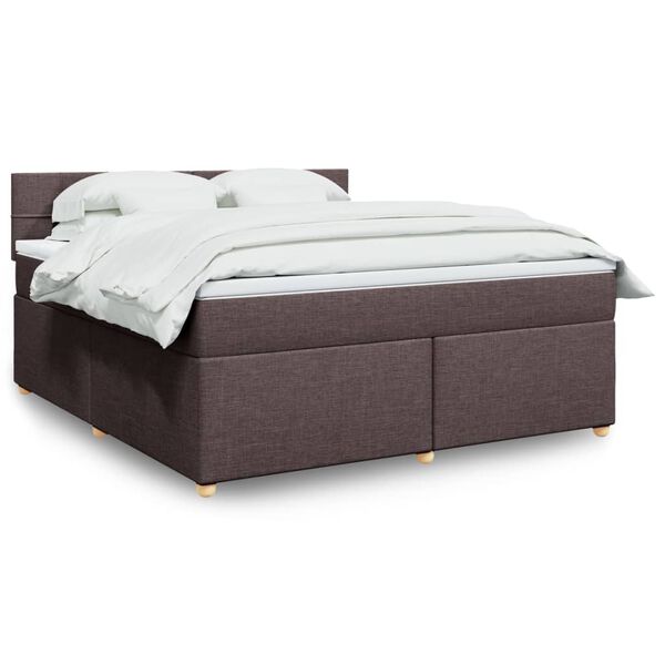 vidaXL &Kappa;&rho;&epsilon;&beta;ά&tau;&iota; Boxspring &mu;&epsilon; &Sigma;&tau;&rho;ώ&mu;&alpha; &Sigma;&kappa;&omicron;ύ&rho;&omicron; &Kappa;&alpha;&phi;έ 180x200 &epsilon;&kappa; &Upsilon;&phi;&alpha;&sigma;&mu;ά&tau;&iota;&nu;&omicron;