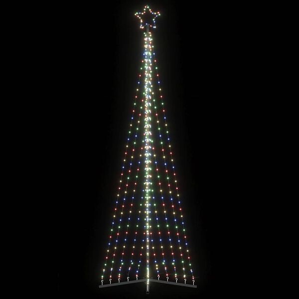 vidaXL Χριστουγεννιάτικο δέντρο LED 495 LED πολύχρωμα 300,5 εκ.
