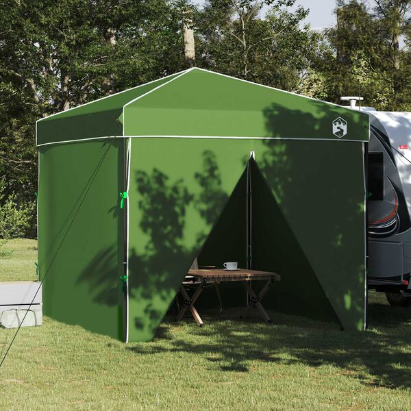vidaXL Σκηνή Σκίασης Πράσινο 250 x 250 x 227 / 236 / 245 εκ. Ύφασμα Oxford