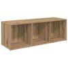 vidaXL &Sigma;&epsilon;&tau; &epsilon;&pi;ί&pi;&lambda;&omicron;&upsilon; &tau;&eta;&lambda;&epsilon;ό&rho;&alpha;&sigma;&eta;&sigmaf; 2 pcs Artisan Oak 107 x 35 x 37 cm