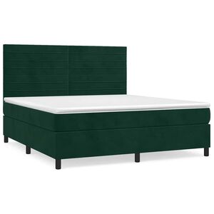 vidaXL &Kappa;&rho;&epsilon;&beta;ά&tau;&iota; Boxspring &mu;&epsilon; &Sigma;&tau;&rho;ώ&mu;&alpha; &Sigma;&kappa;&omicron;ύ&rho;&omicron; &Pi;&rho;ά&sigma;&iota;&nu;&omicron; 180x200&epsilon;&kappa;. &Beta;&epsilon;&lambda;&omicron;ύ&delta;&iota;&nu;&omicron;