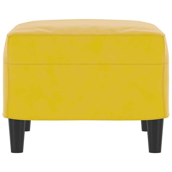 vidaXL Υποπόδιο Κίτρινο 60x50x41 εκ. Βελούδινο