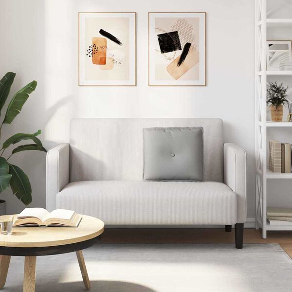 vidaXL Μαξιλάρι Πλάτης Σκίουρος Γκρί 50 x 19 x 45 εκ ύφασμα