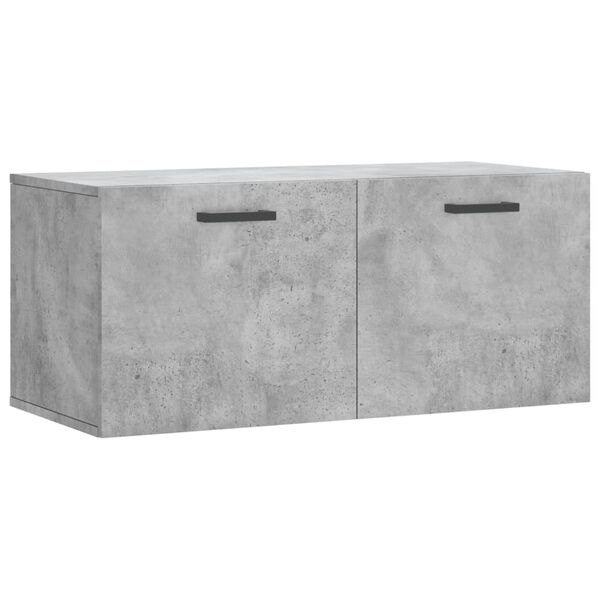 vidaXL Ντουλάπι Τοίχου Γκρι Σκυρ. 80x36,5x35 εκ. Επεξεργασμένο Ξύλο