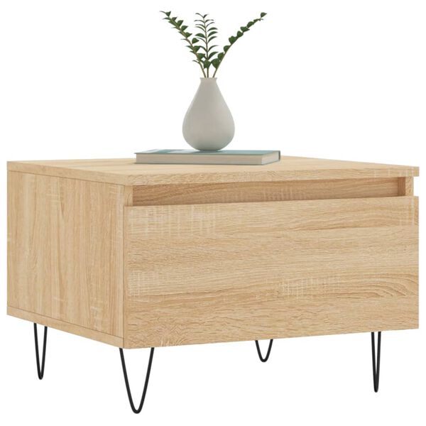 vidaXL Τραπεζάκι Σαλονιού Sonoma Δρυς 50x46x35 εκ. Επεξεργασμ. Ξύλο
