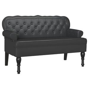 vidaXL &Kappa;&alpha;&nu;&alpha;&pi;έ&sigmaf; Chesterfield &Mu;&alpha;ύ&rho;&omicron; 119,5 x 64,5 x 75 &epsilon;&kappa;. &Tau;&epsilon;&chi;&nu;&eta;&tau;ό &Delta;έ&rho;&mu;&alpha;