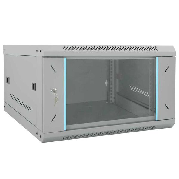vidaXL Ντουλάπα δικτύου με αποθήκευση Γκρι 53 x 60 x 30 εκ Ατσάλι