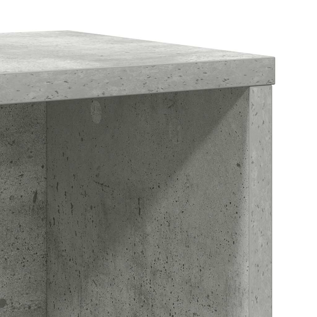 vidaXL Βιβλιοθήκη Γκρι Σκυροδέματος 60x24x85 εκ. Επεξεργ. Ξύλο
