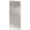 vidaXL Θυρίδα Πακέτων Μαύρο 41 x 38 x 103 εκ Ανοξείδωτο ατσάλι