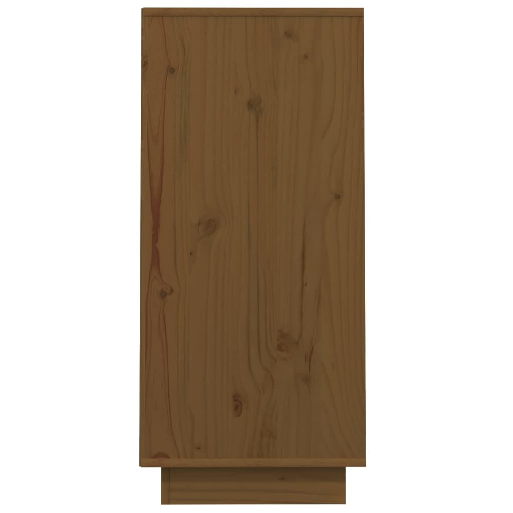 vidaXL Ντουλάπι Κονσόλα Μελί 60 x 34 x 75 εκ. από Μασίφ Ξύλο Πεύκου