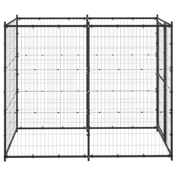 vidaXL Κλουβί Σκύλου Εξ. Χώρου Ατσάλι 110 x 220 x 180 εκ.