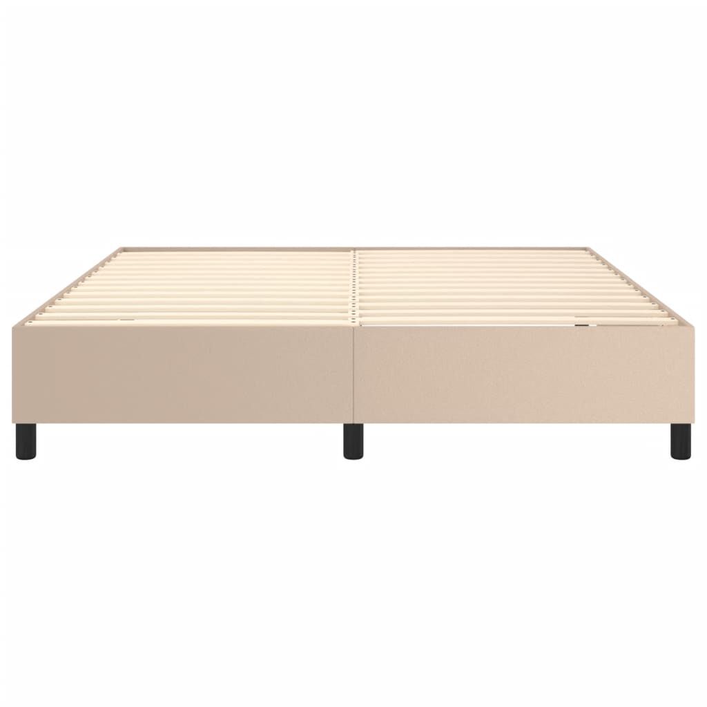 vidaXL Πλαίσιο Κρεβατιού Καπουτσίνο 180x200 εκ. από Συνθετικό Δέρμα