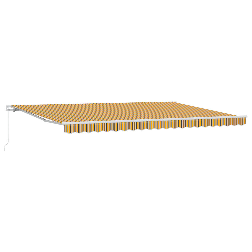 vidaXL Ανασυρόμενη Τέντα Ριγέ 500x300 cm