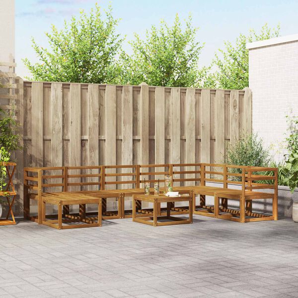 vidaXL &Sigma;&epsilon;&iota;&rho;ά &Kappa;&alpha;&nu;&alpha;&pi;έ &Epsilon;&xi;&omega;&tau;&epsilon;&rho;&iota;&kappa;&omicron;ύ 9 pcs &Phi;&upsilon;&sigma;&iota;&kappa;ό &Sigma;&tau;&epsilon;&rho;&epsilon;ό &Xi;ύ&lambda;&omicron; &Alpha;&kappa;&alpha;&kappa;ί&alpha;&sigmaf;