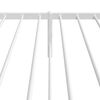 vidaXL Πλαίσιο Κρεβατιού με Κεφαλάρι Λευκό 100x190 εκ. Μεταλλικό
